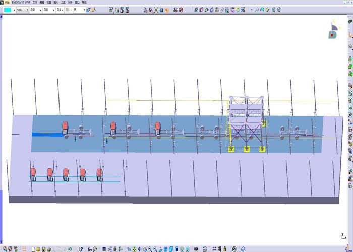 progettazione 3D installazione di Automobile Assembly Line, Car Assembly Plant Corporation